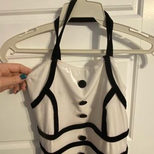 Cross-cross shoulder strap one piece (child)